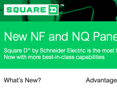 NQ(240Vac) and NF(277/480Vac) Panelboards
